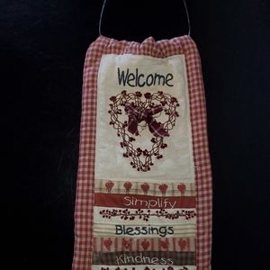 Decorative primitive towel